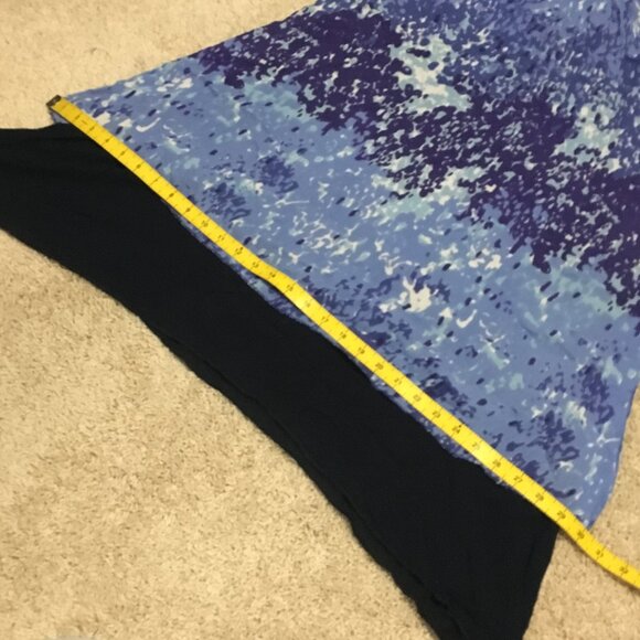 Papa Vancouver Womens Flowy Bi-layer Sleeveless Rayon Boho Dress - M - Picture 15 of 15